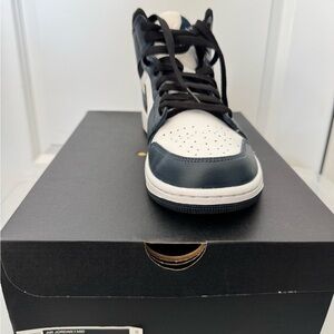 Nike Air Jordan Mid Black and White Sneakers